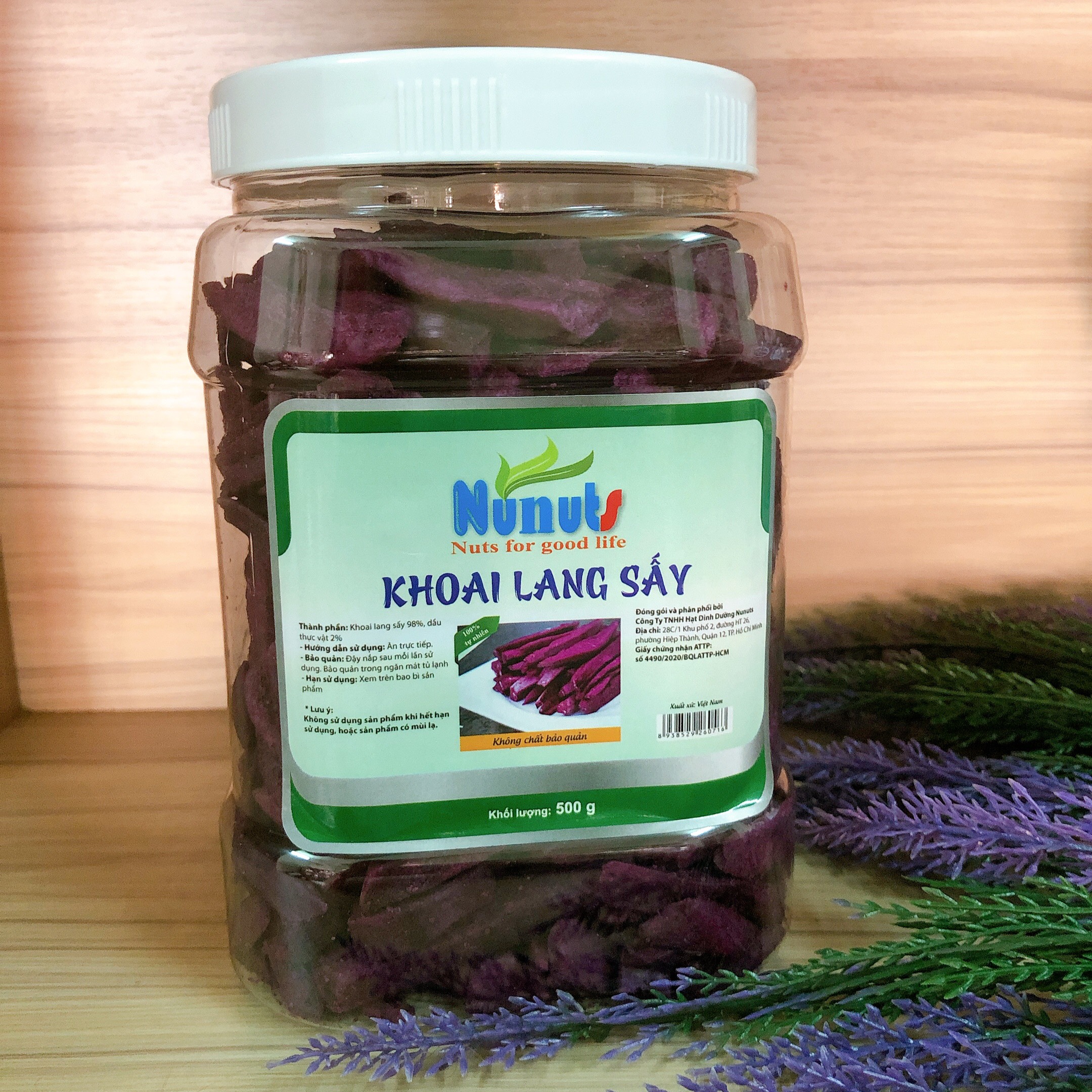 KHOAI LANG SẤY HŨ 500G  ( KHOAI TÍM)