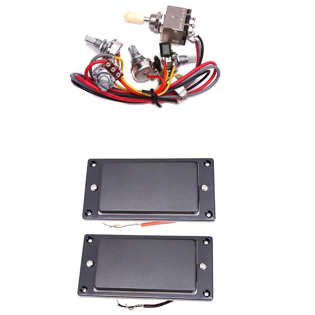 Sealed Guitar Humbucker Pickup Set+Circuit Wiring for LP Electric Guitar