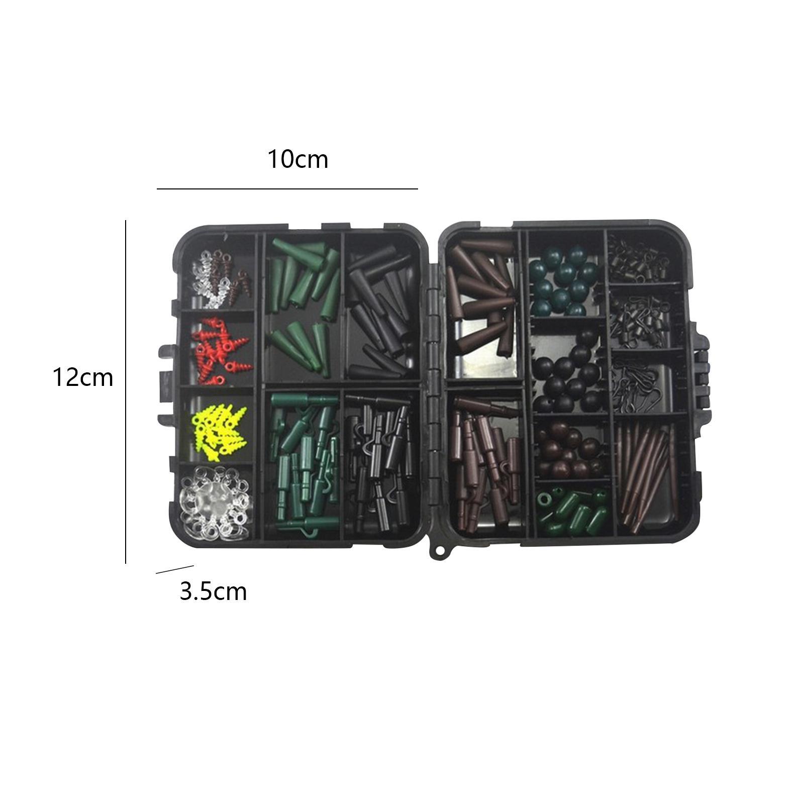 Carp Fishing Tackle Box Carp Fishing Gear Portable Screws Sleeves Beads Carp Fishing Equipment for River Yellow Perch Trout Saltwater