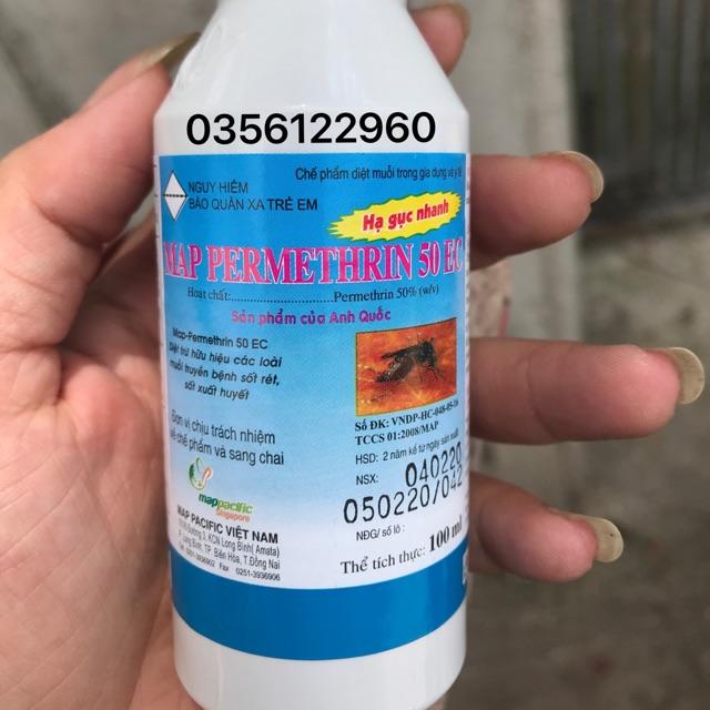 Thuốc diệt muỗi Map Permethrin 55EC (chai 100ml)