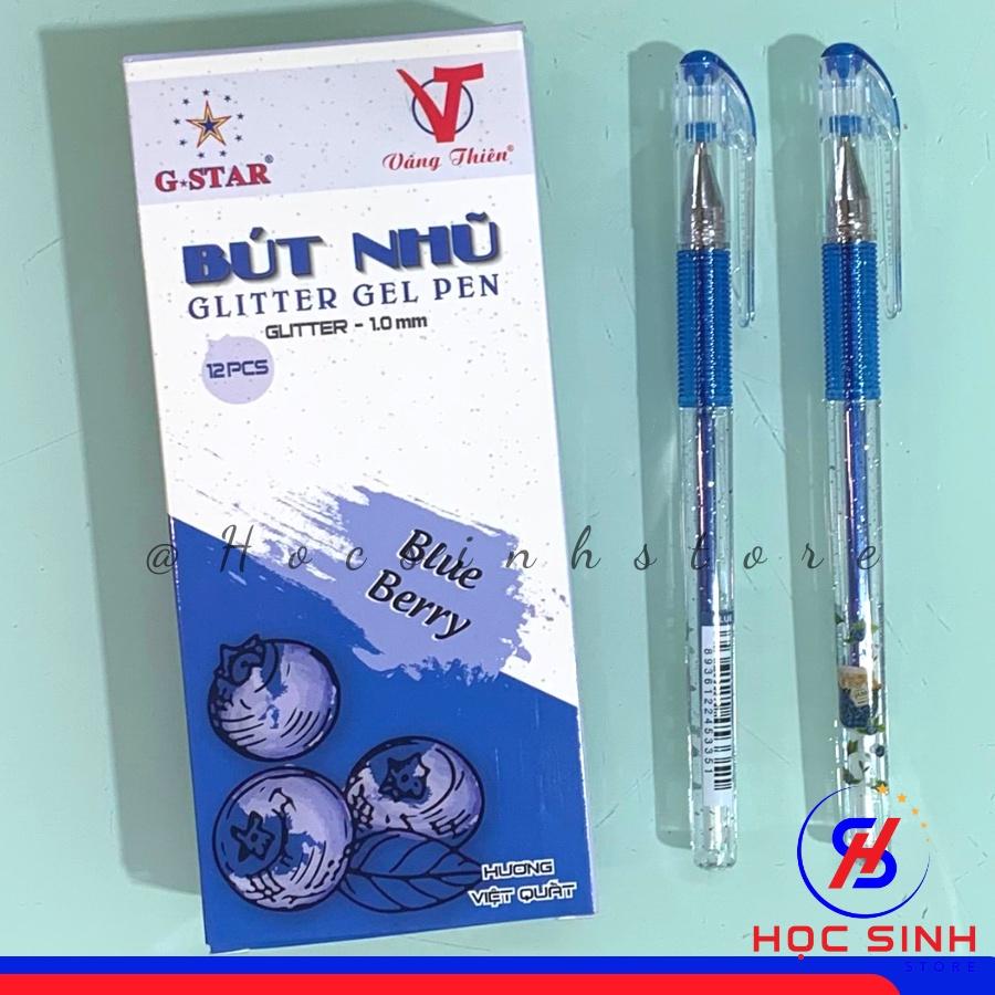 Hộp 12 Cây Viết Nhũ Gstar Glitter 1.0 mm Mực Thơm, Nhiều Màu