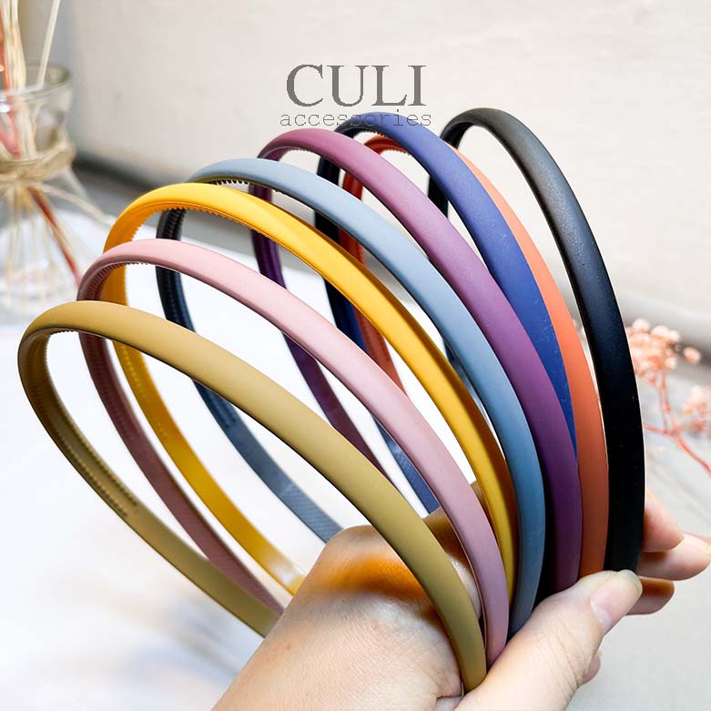 Băng đô cài tóc, Bờm cài tóc bản 1cm nhiều màu xinh xắn cho nữ - Culi accessories