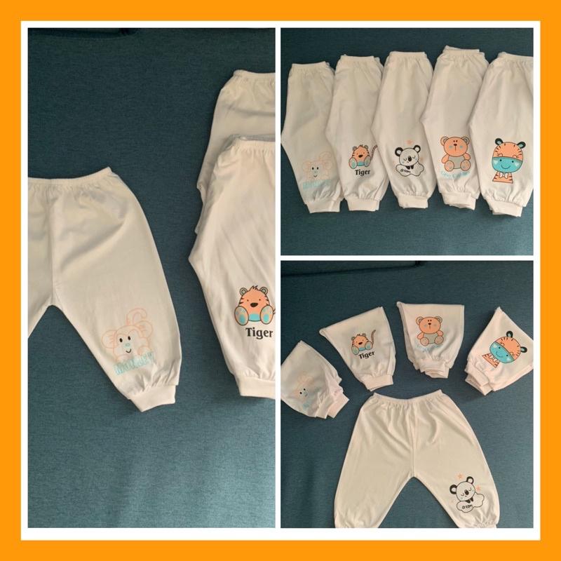 Quần dài cotton trắng cho bé trai, bé gái