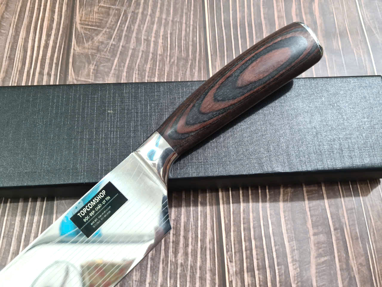 DAO - DAO BẾP NHẬT BẢN USUBA THÉP DAMASCUS MÃ A8 DT125 nt topcoomshop vn