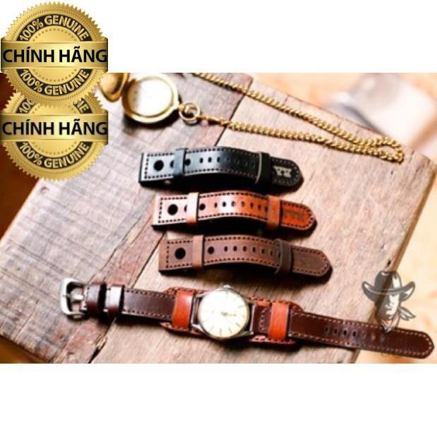 (TẶNG KHÓA + CÂY THAY DÂY + 2 CHỐT) Dây đồng hồ RAM LEATHER D