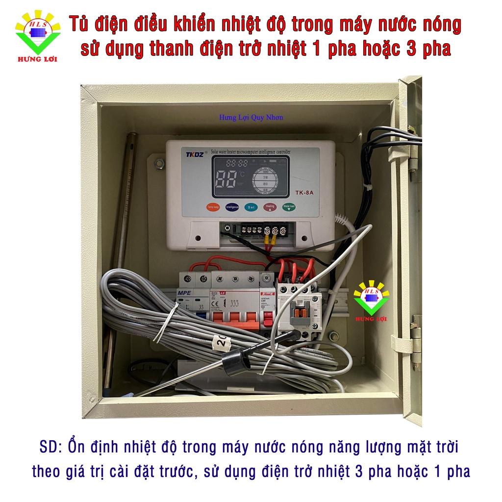 Tủ điện điều khiển nhiệt độ và mức nước trong máy nước nóng năng lượng mặt trời