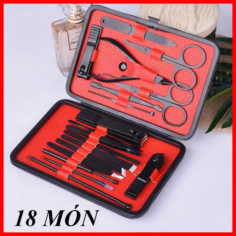 Bộ dụng cụ bấm móng tay 18 món Bộ bấm móng tay, Kềm cắt móng