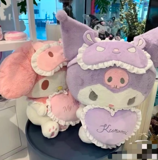 Thú nhồi bông Kuromi, Melody, Kitty đáng yêu - Size từ 22cm đến 45cm - Quà tặng gấu bông nhiều mẫu êm mịn cho bé