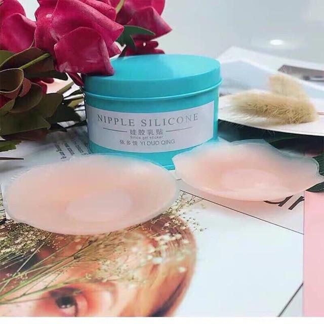 Hộp 5 Đôi Dán Nhũ Hoa Bằng Silicon, Mềm Mại