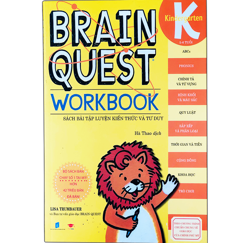 Sách brain quest workbook pre-k phát triển tư duy iq cho bé ( 4 - 5 tuổi )