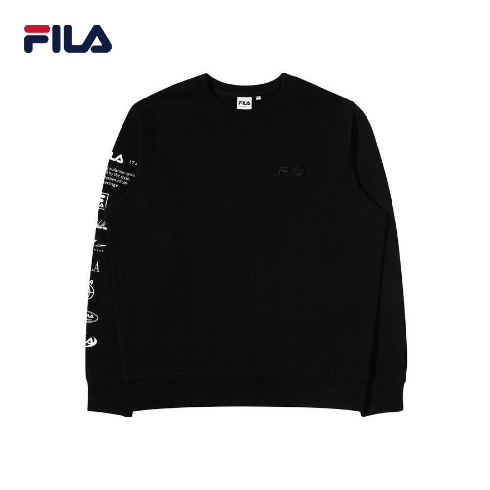 Áo hoodie tay dài không nón unisex Fila Archive Sleeve Point - New Beginning Collection - FS2POD1108X