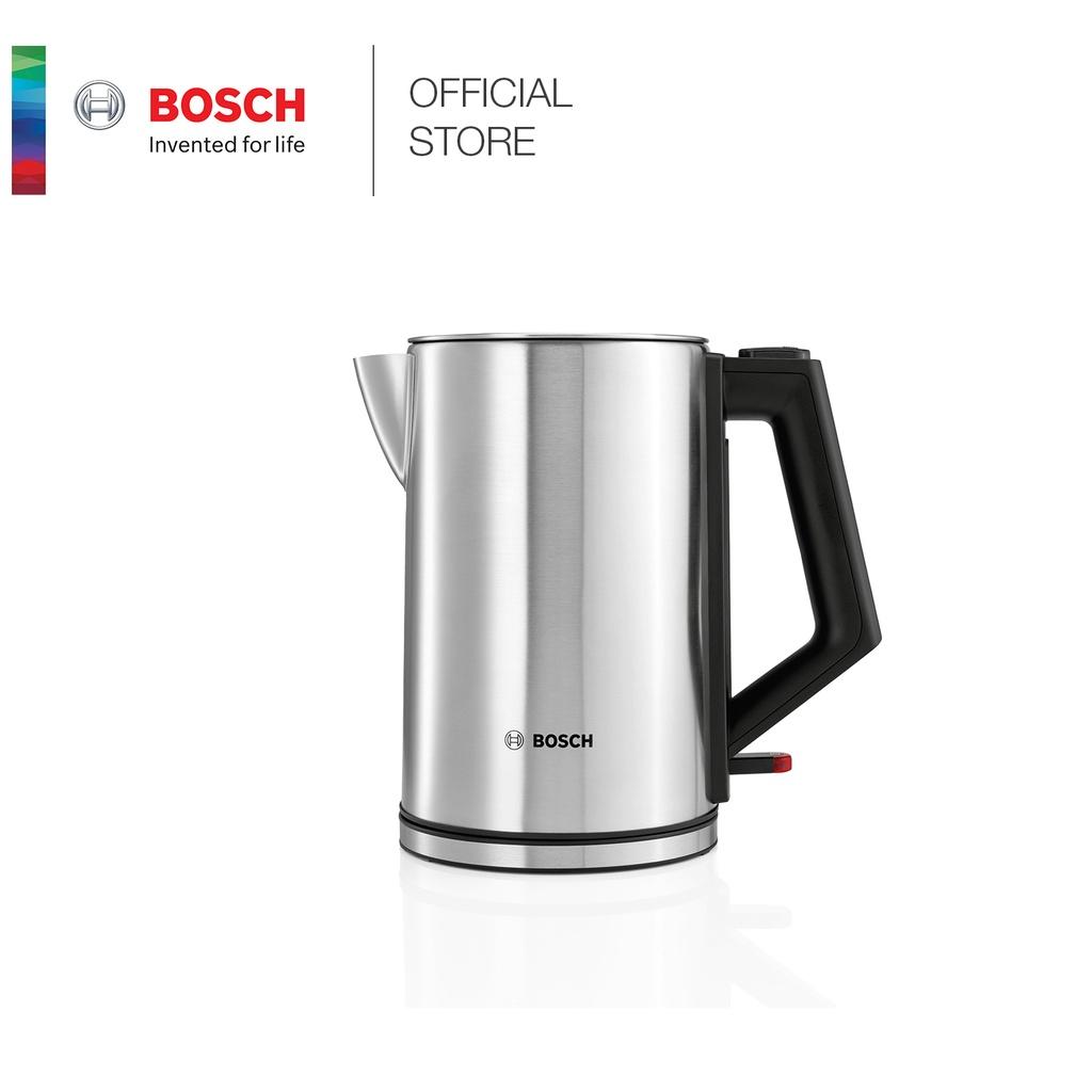 Ấm Đun Nước Bosch TWK7101GB, Ấm Siêu Tốc, Dung Tích 1.7L, Chất Liệu Thép Không Gỉ, Nhập Đức, BH 12 Tháng, Hàng Chính Hãng