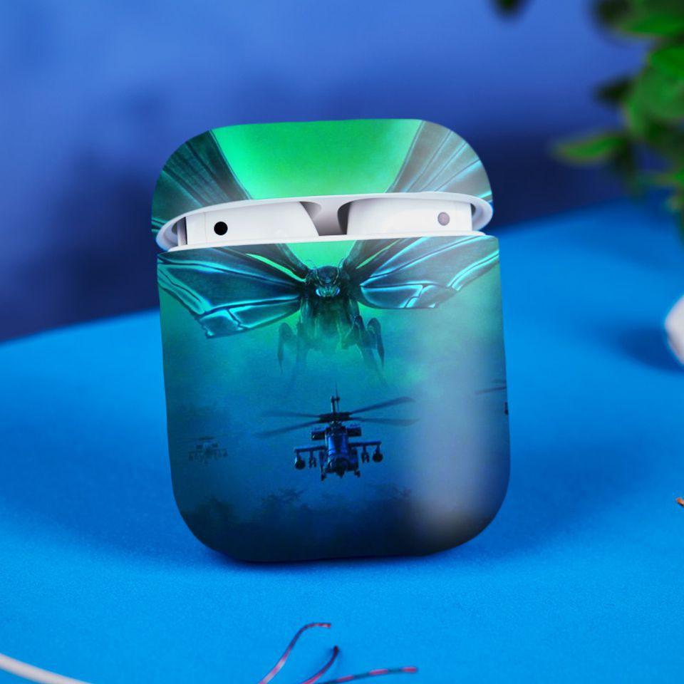 Miếng dán skin cho AirPods in hình Godzilla - Godz002 (AirPods ,1 2, Pro, TWS, i12)