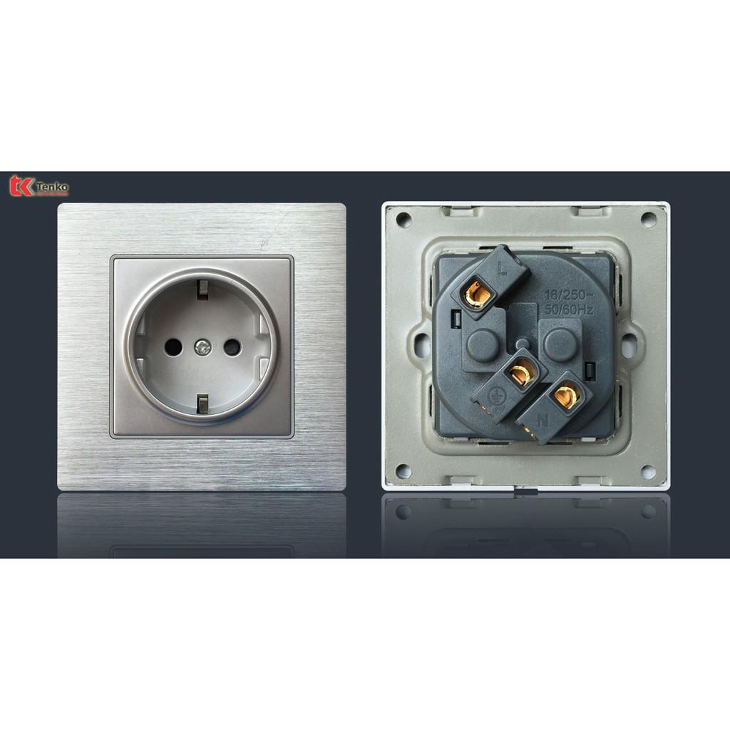 Chống Giật Chuẩn ĐỨC Mặt Kim Loại Sang Trọng TK-F71-B-20