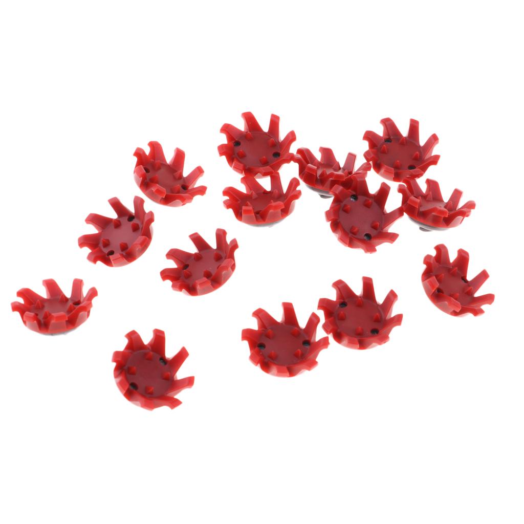 14Pcs/Set Red Rubber Golf Shoe Spike Cleat Replacement