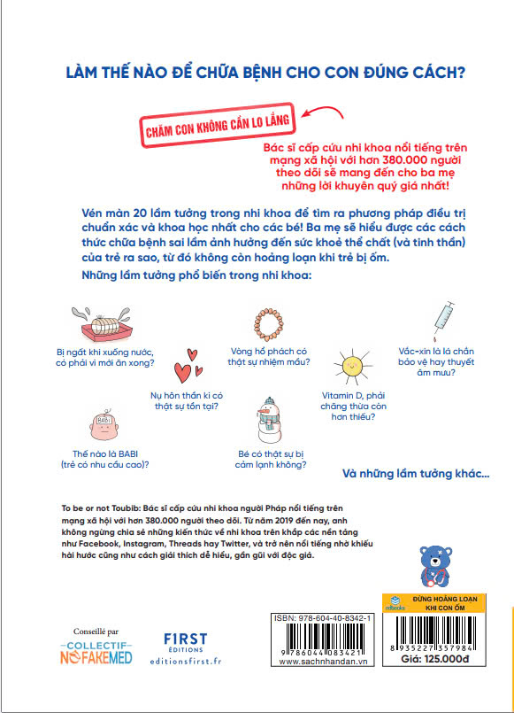 Sách - Đừng Hoảng Loạn Khi Con Ốm - Chăm con không cần lo lắng - ndbooks
