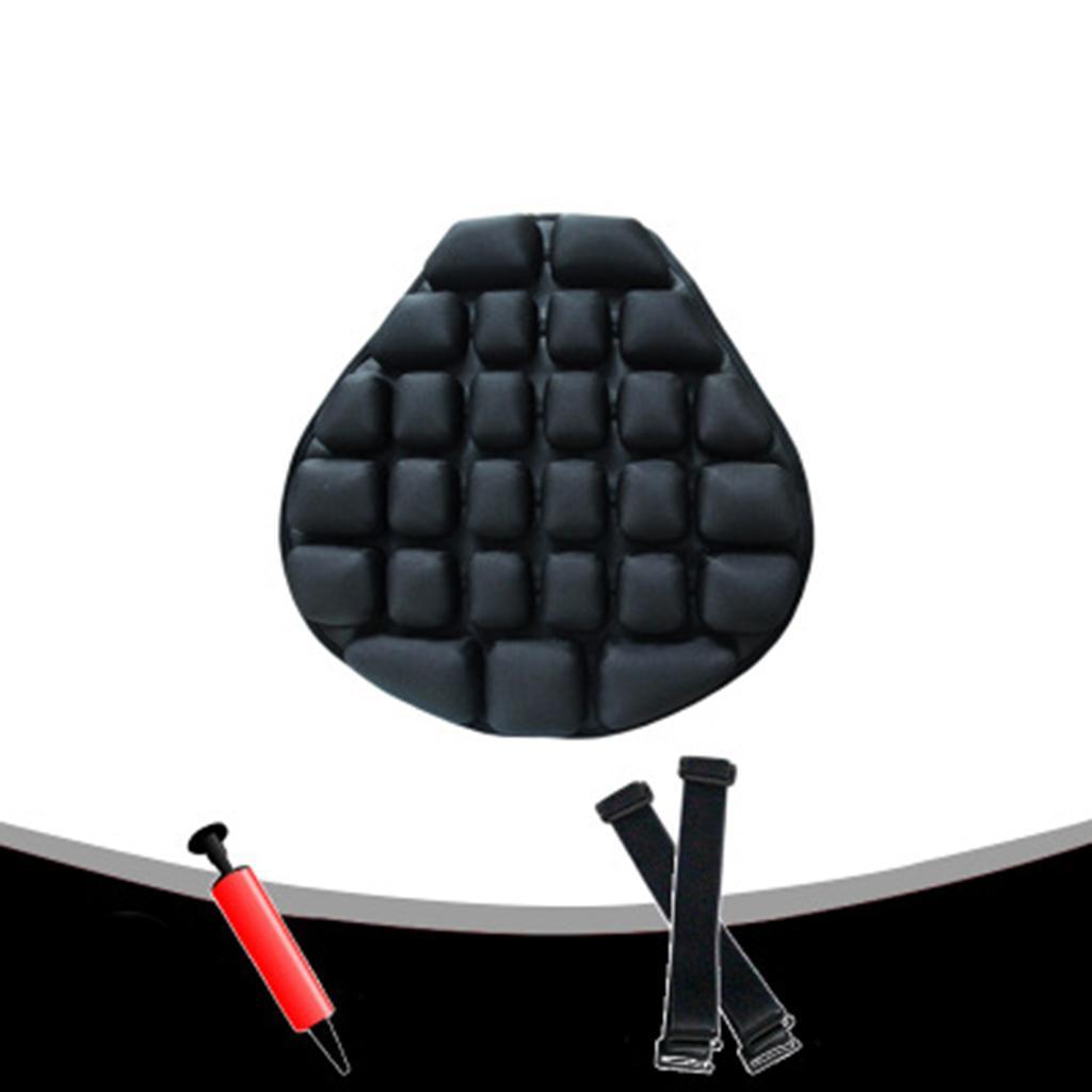Non-slip Inflatable Air Motorcycle Seat Cushion with Fixing Straps for HONDA