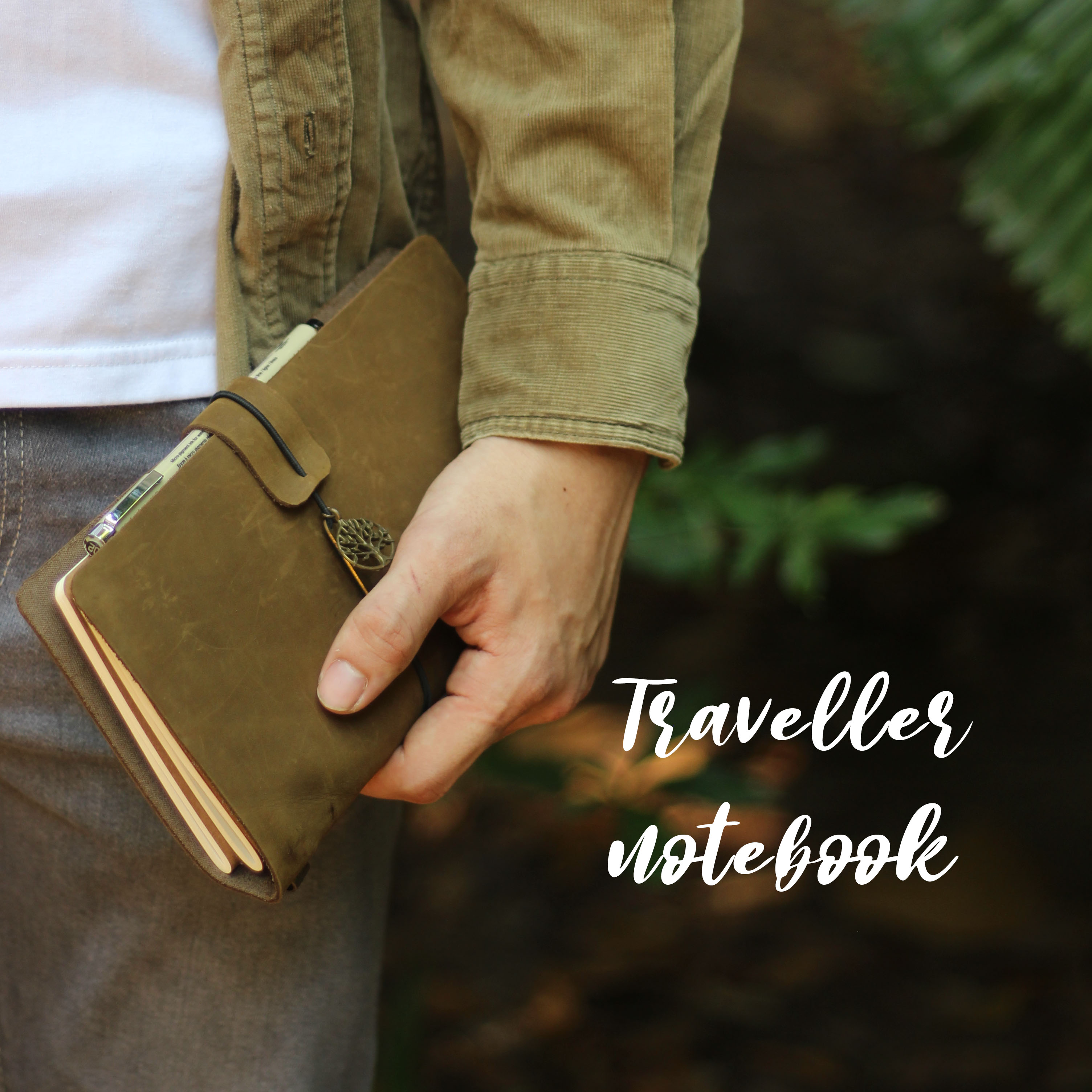 [STHM stationery] - Traveller notebook - Kèm 3 lõi sổ - Sổ bìa da thật