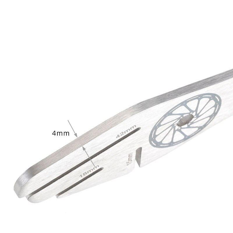 MTB Bike Bicycle Disc Brake Rotor Alignment Truing Tools Mountain Bicycle Disc Flattening Correction Wrench Stainless Steel Tool
