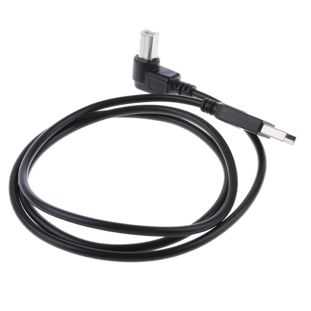 USB2.0 Male to Type B 90Degree Extension Adapter Cable Left&Right Angle