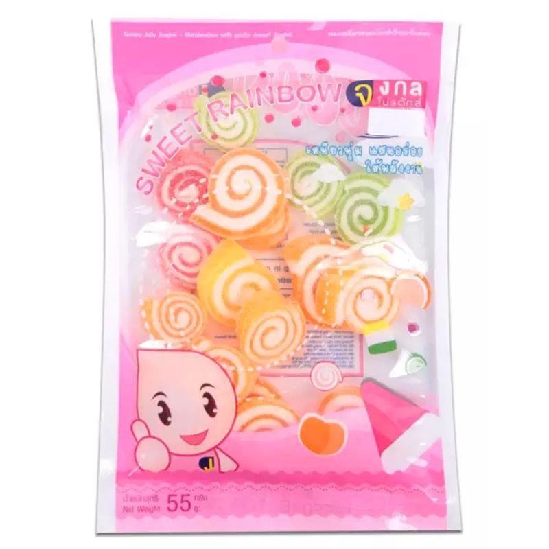 Kẹo Dẻo Jongkol Mini Roll Gói 55G – 8858870101196