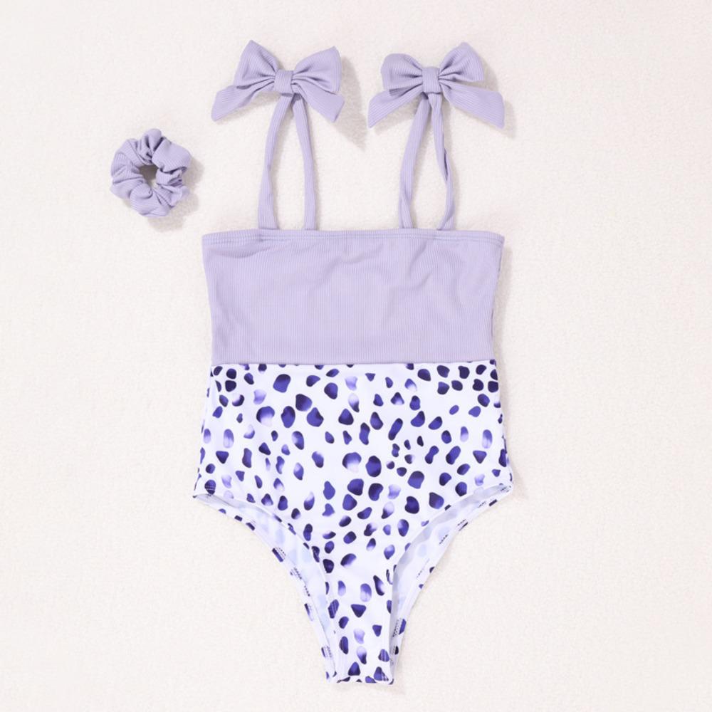 Nơ Bé Gái Đồ Bơi 3-9Years Trẻ Em Đồ Bơi Một Mảnh Bé Gái Bodysuits Bơi Trẻ Em Mặc Áo Tắm Bãi Biển Bể Bather Mùa Hè