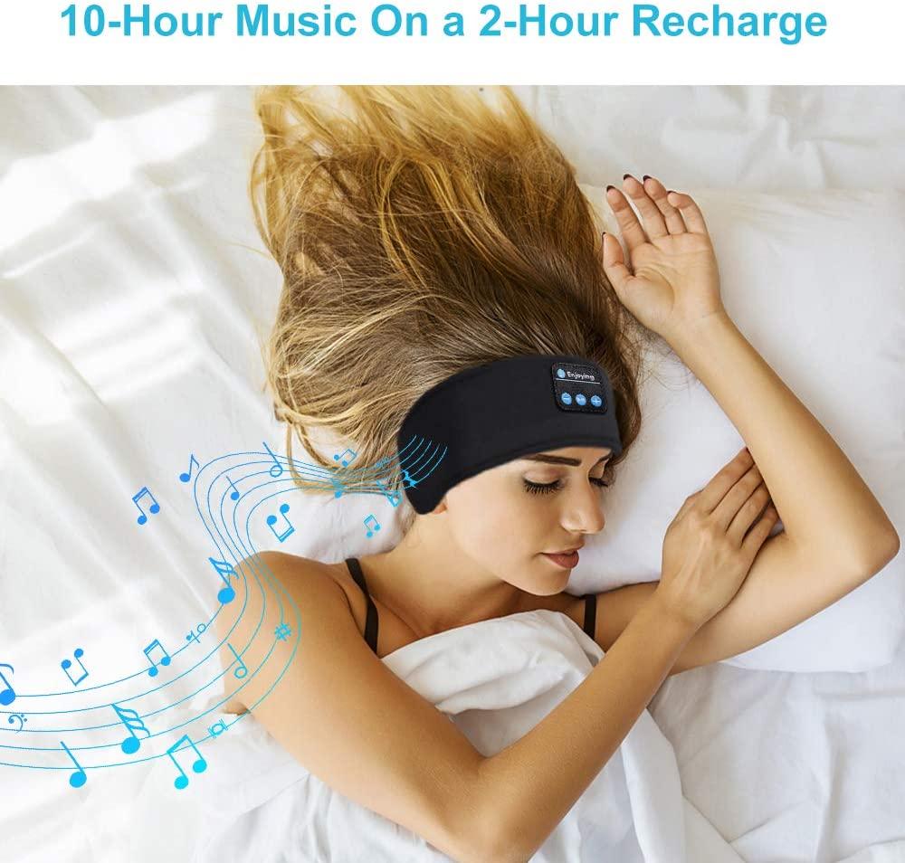 Bluetooth Ngủ Tai Nghe Băng Đô Đeo Trán Tập Thể Thao Mỏng Mềm Mịn Thoải Mái Nghe Nhạc Không Dây Tai Nghe Nhét Tai Mặt Nạ Mắt Cho Bên Ngủ