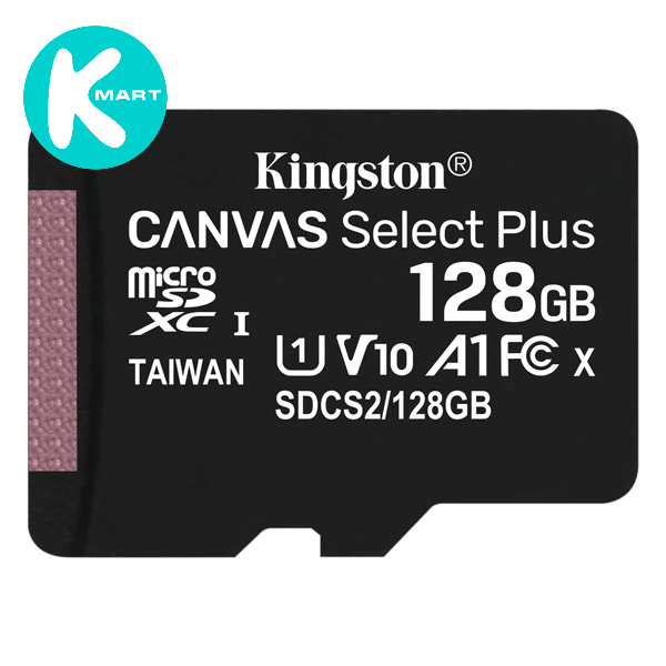 Thẻ nhớ microSDHC Kingston Canvas Select Plus Android A1 UHS-I Class 10 tốc độ tới 100MB/s SDCS2 - Hàng Chính Hãng