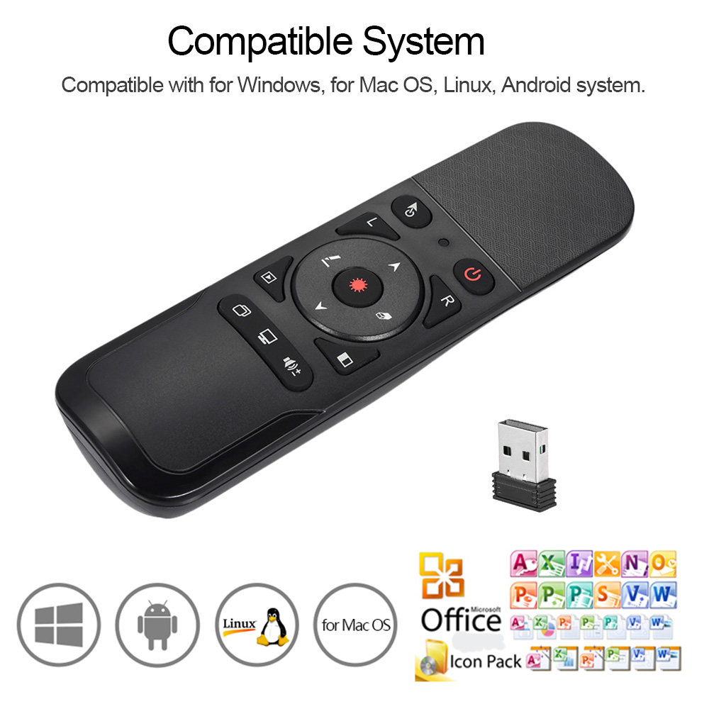 Bút trình chiếu kiêm chuột bay 2.4G Wireless Presenter Pointer USB Presentation Remote Control