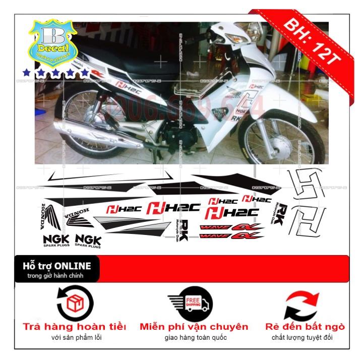 Tem rời wave 2016 H2C trắng