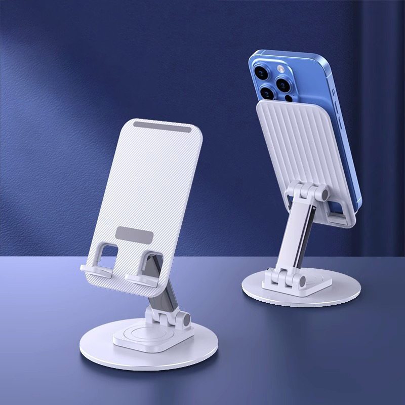 Giá kệ đỡ điện thoại dành cho iphone ipad máy tính bảng xoay 360 độ gấp gọn điều chỉnh nhiều nấc độ cao - Hàng chính hãng