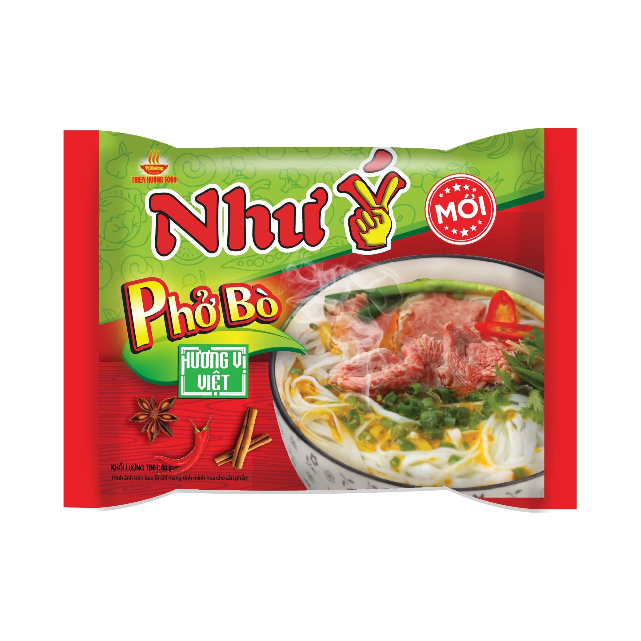 Hình ảnh  Thùng 30 gói Phở Như Ý Bò 65g/gói