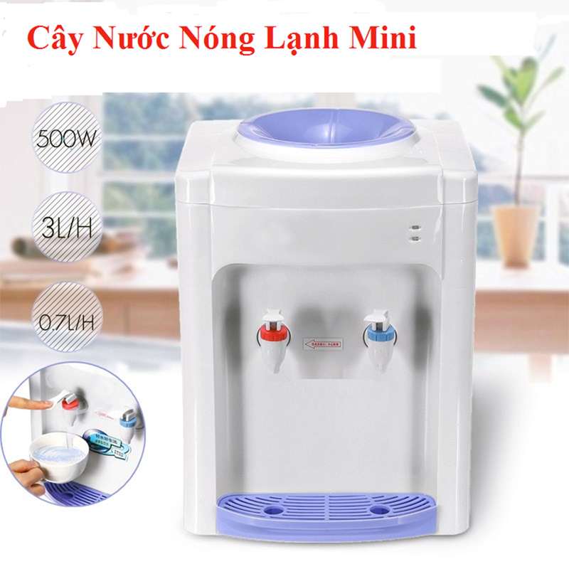 Cây nước nóng lạnh Mini để bàn, làm nóng (lạnh) nhanh chóng , Tiết kiệm thời gian