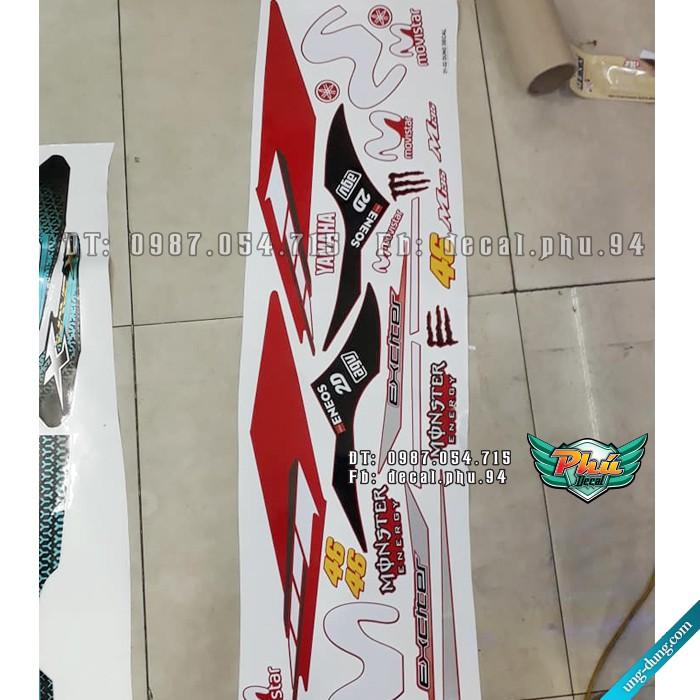 Tem rời Exciter 135 2011-2014 Movistar đỏ