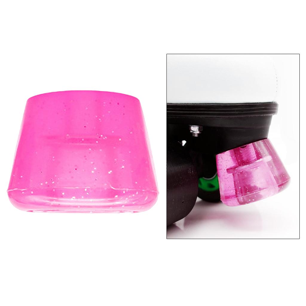 Durable Roller Skate Stoppers Toe Stop Rubber Skate Braking Plug Pad Replacement for Skating Practice Training Accessories