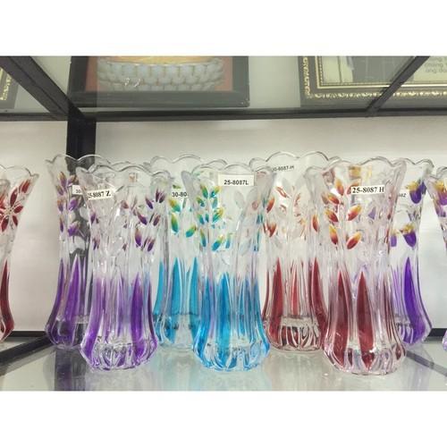 LỌ HOA THỦY TINH MÀU 25CM SIÊU ĐẸP GIAO NGẪU NHIÊN MÀU