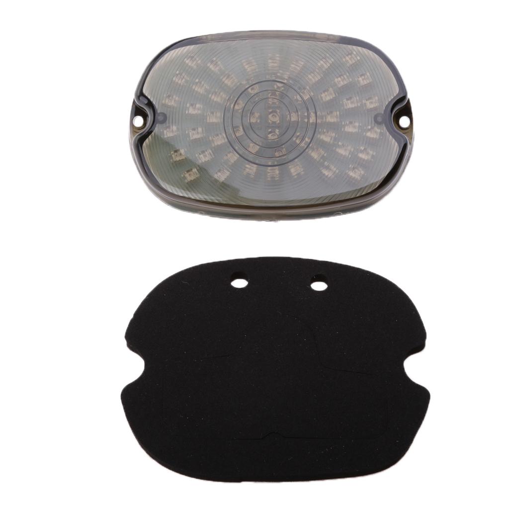 Smoke LED Tail Brake Turn Light for 91-10 Sportster Lay Down