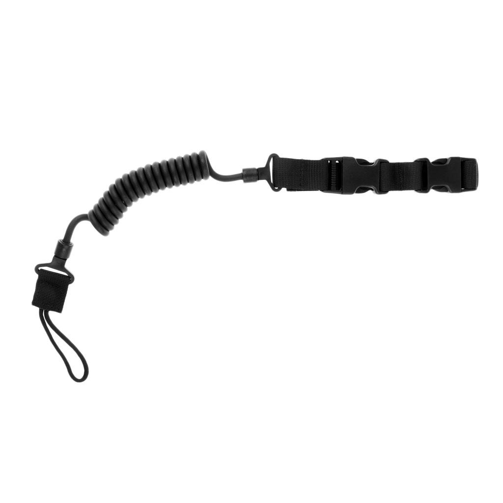 Outdoor Multi-functional Hunting Stainless Steel Spring Lanyard Safety Rope & Keys Flexibility Anti-lost