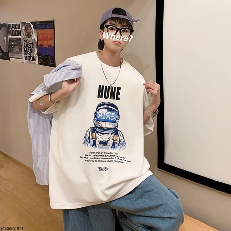 Áo thun nam nữ unisex basic tee form rộng cổ tròn cotton oversize trắng đen ulzzang giá rẻ in cool ngầu freesize HUNE