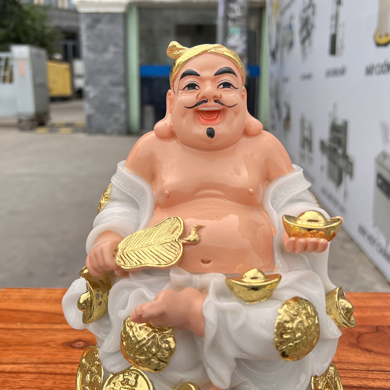 Tượng Thần tài Thổ Địa đá Việt Nam cao 25cm