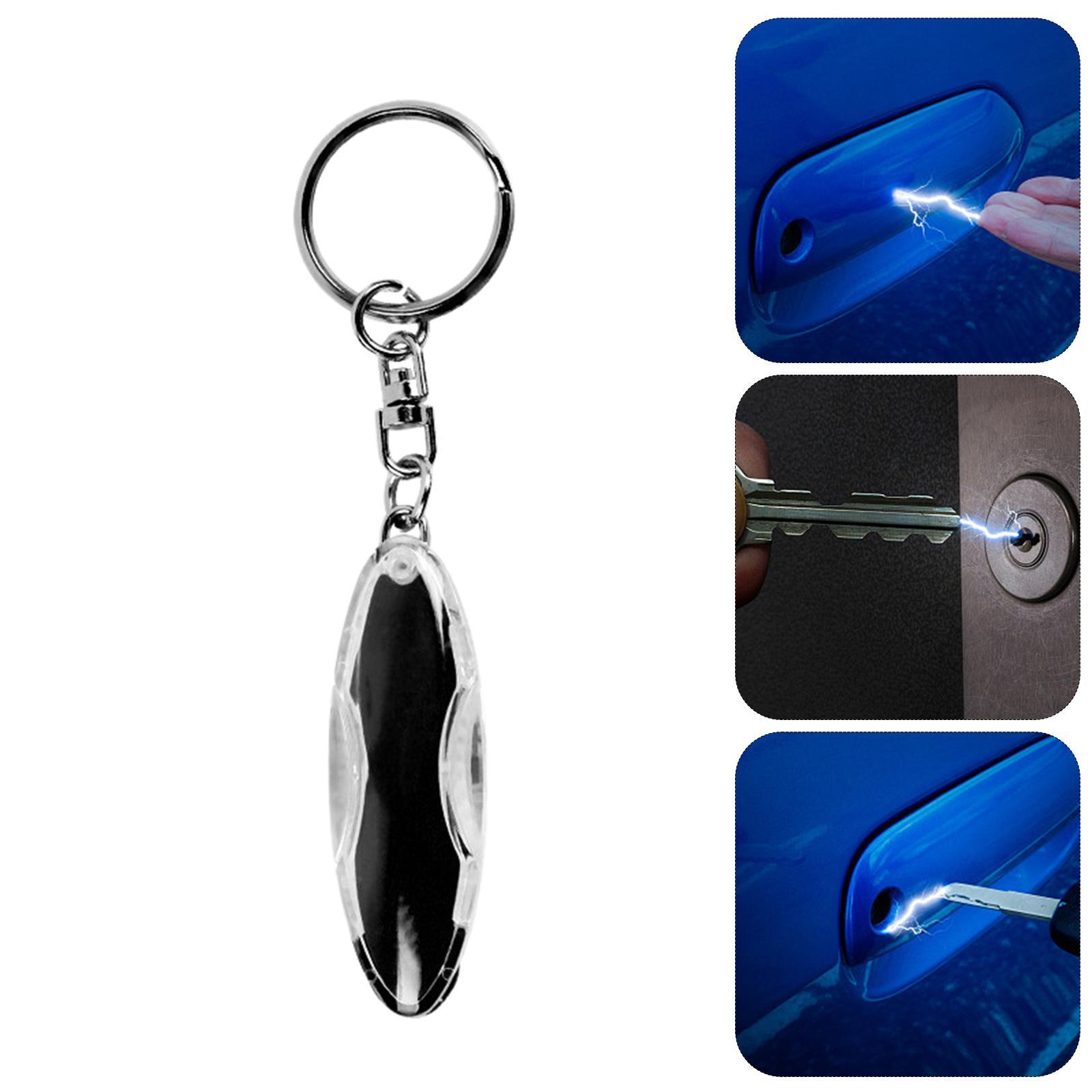 Anti Static Key Chain Human Body Car Static Releaser for Daily Use Black