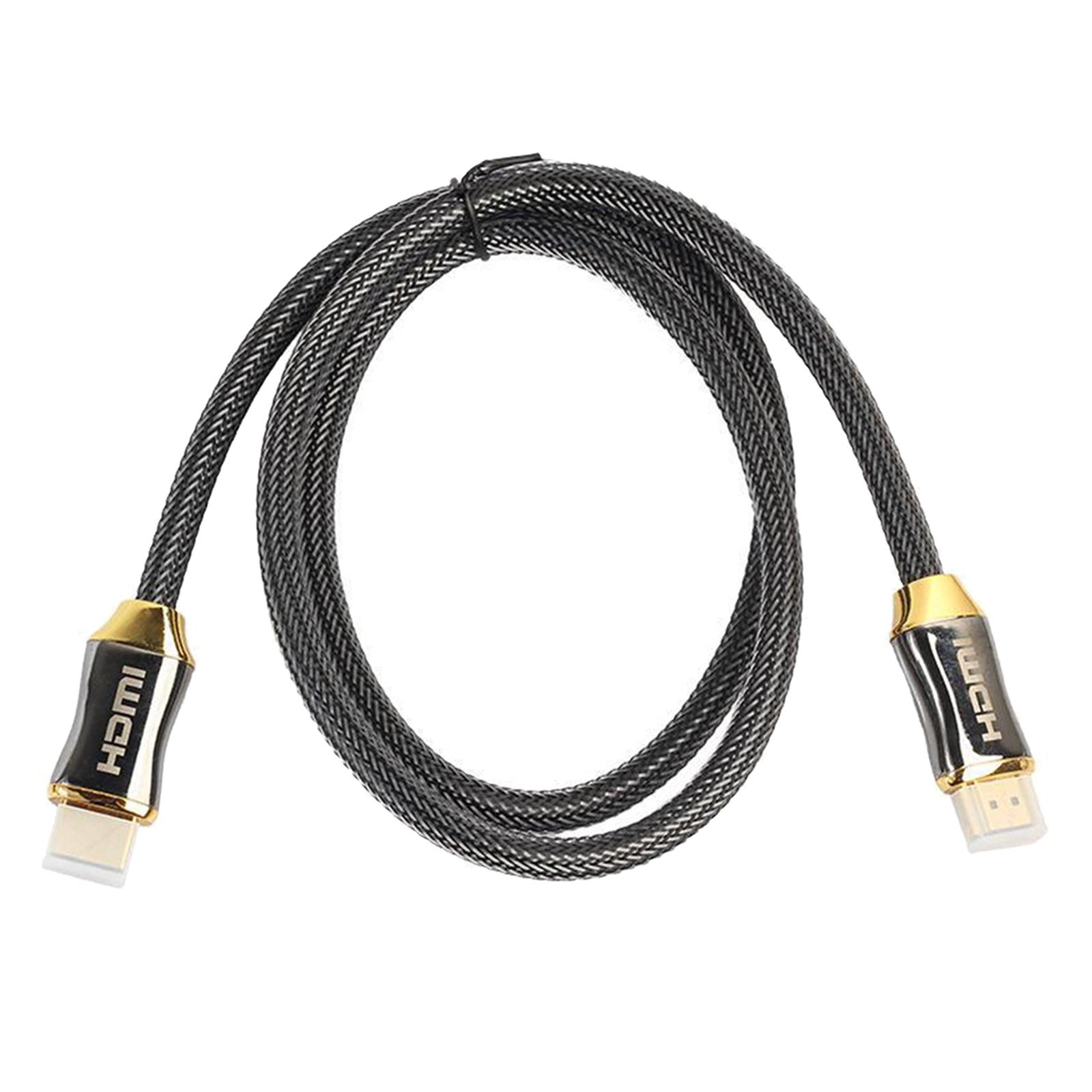 4K HDMI Cable | High Speed, Braided & Gold Connectors, 4K 60Hz, Ultra HD, 2K, Compatible | for PS5, Monitor, Laptop & More