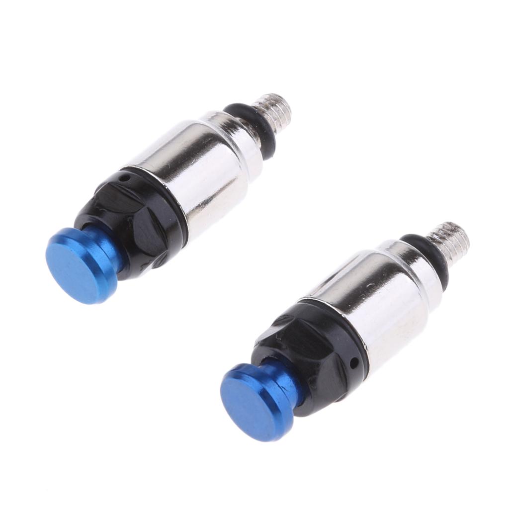 Blue M4 x 0.7mm Dirt Bike Fork Air Bleeder Pressure Relief Valve for