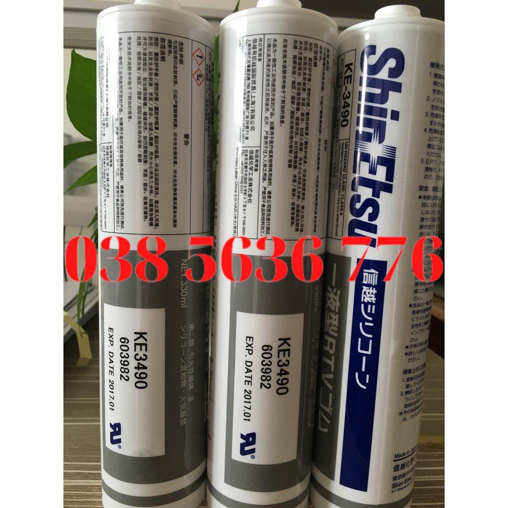 Shinetsu Ke3490, Keo Chống Cháy, Chịu Nhiệt Độ Cao Và Thấp 330Ml