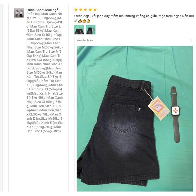 Quần Short Jean Nữ Có Bigsize 60kg-80kg