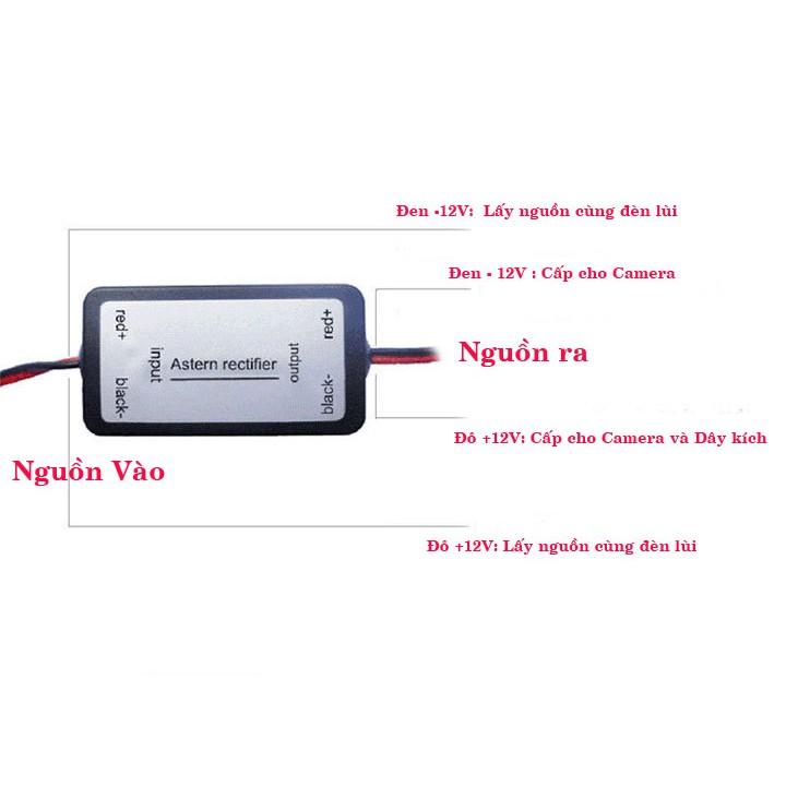 Bộ lọc nguồn cho Camera lùi ô tôbị nhấp nháy hoặc nhiễu