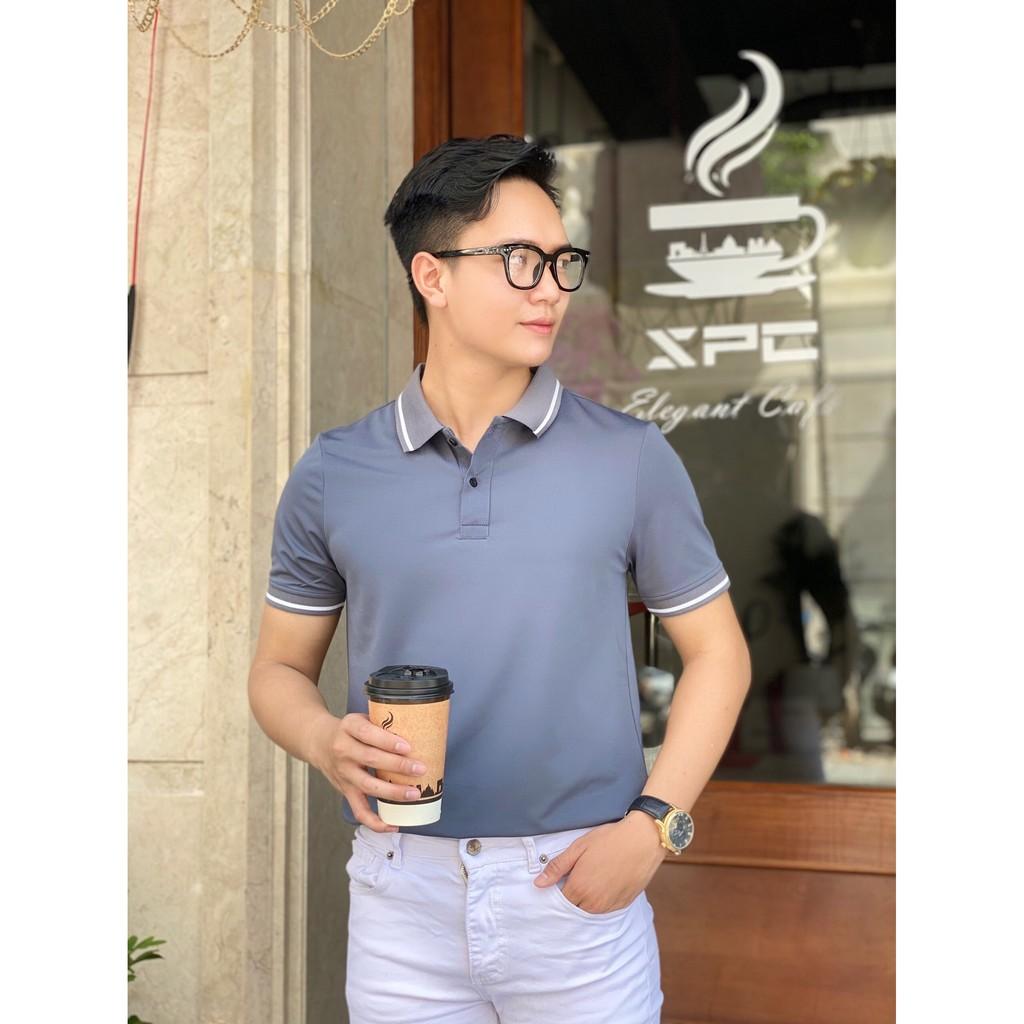 Áo Thun Nam Có Cổ Tay Ngắn Polo In Nhiệt Cao Cấp Thời Trang