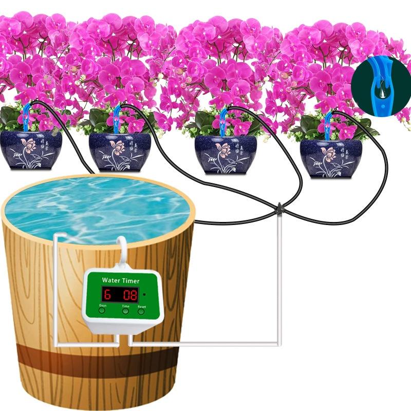 Bộ tưới cây nhỏ giọt tự động chạy pin