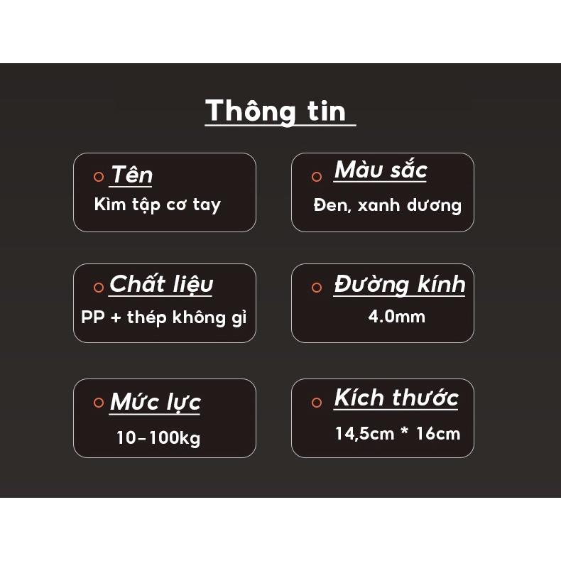 Kìm Bóp Tay, Kìm Tập Cơ Tay, Dụng Cụ Tập Gym Tại Nhà Điều Chỉnh Lực Có Đếm 10-100kg - Hãng dododio