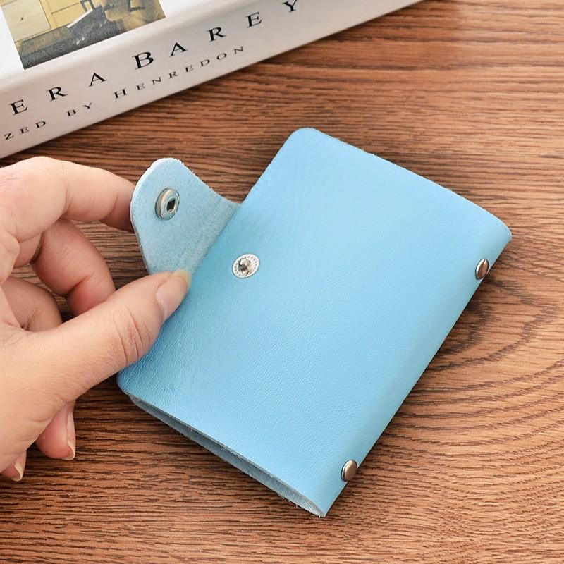 Ví Đựng Thẻ Cầm Tay 12 Ngăn Có Khóa Bấm An Toàn